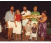 The "Maker's Eye" Fishing Team<br>gets a prize from<br>Cara Mia and Poppa Norm