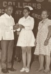 Nursing Graduation with her parents