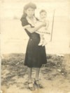 Gramma Seria with Gramma Mary at 1 year old.
